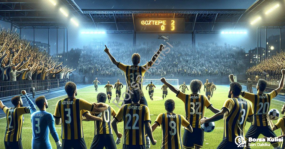 "Göztepe Deplasmanda Fırtına Gibi: Antalyaspor Engelini de Aştı" başlıklı haber için fotorealistik,