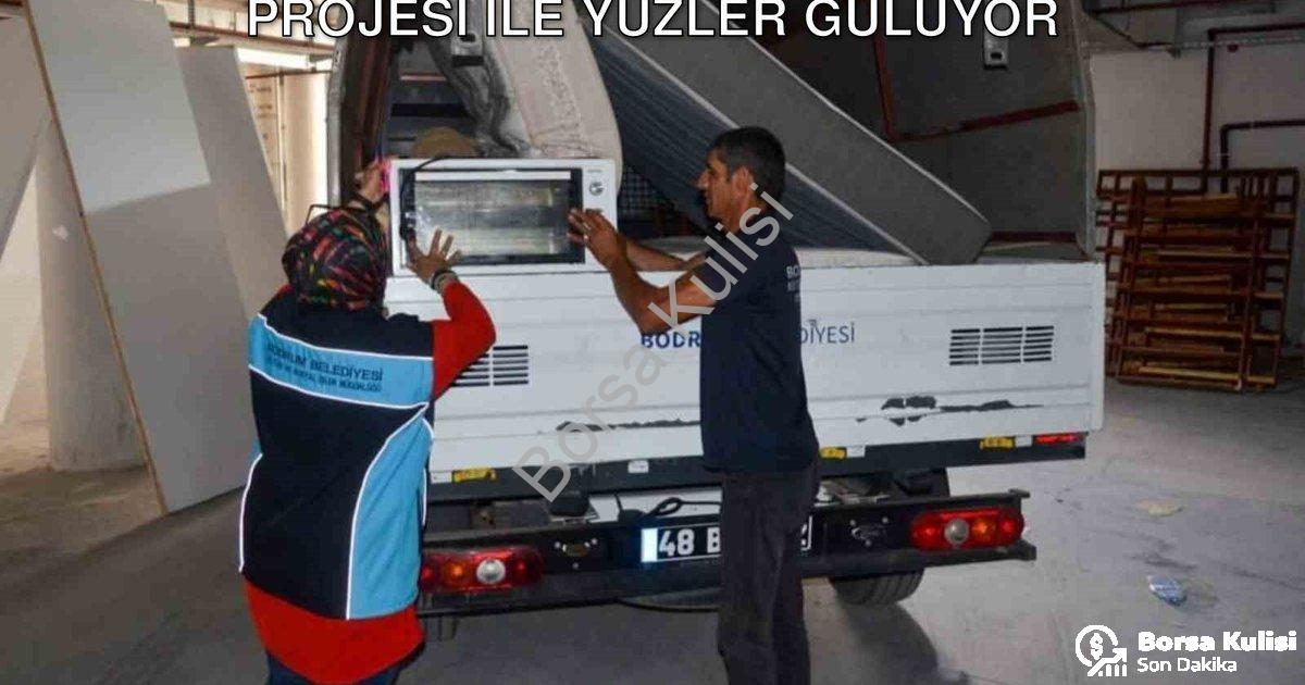 "Bodrum'da Dayanışma Ağı: Atma Paylaş Projesi ile Yüzler Gülüyor" başlıklı haber için fotorealistik,
