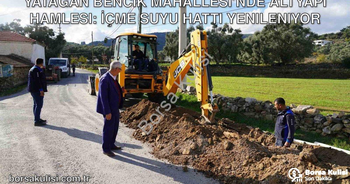 "Yatağan Bencik Mahallesi’nde Altyapı Hamlesi: İçme Suyu Hattı Yenileniyor" başlıklı haber için foto