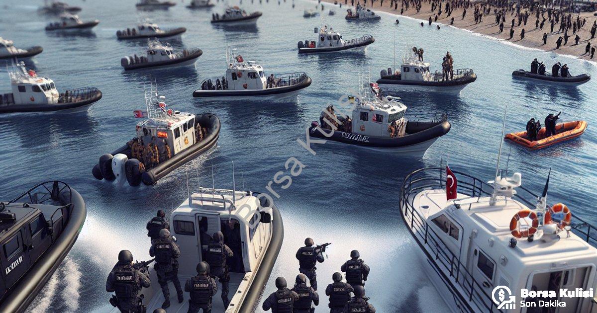 "İzmir Sahillerinde Hareketli Saatler: 120 Düzensiz Göçmen Yakalandı" başlıklı haber için fotorealis