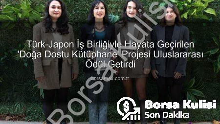 Türk-Japon İş Birliğiyle Tasarlanan ‘Doğa Dostu Kütüphane’ Projesi Uluslararası Ödül Aldı