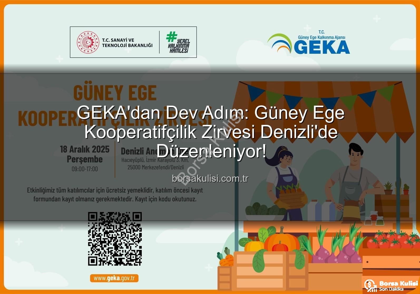 Kooperatifçilik Zirvesi - GEKA'dan Dev Adım: Güney Ege Kooperatifçilik Zirvesi Denizli'de Düzenleniyor!