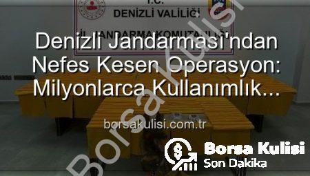 Denizli Jandarması’ndan Nefes Kesen Operasyon: Milyonlarca Kullanımlık Sentetik Uyuşturucu Ele Geçirildi!